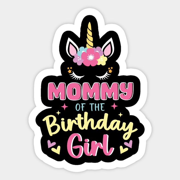 Im The Birthday Girls Unicorn funny Gift For Women Men Father day Sticker by Patch Things All